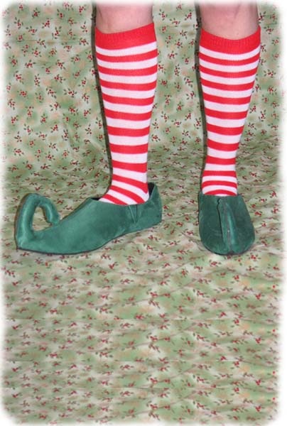 White Striped Socks | Forest Green