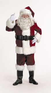 Mall Rich Velvet Santa Suit