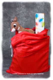 Plush Santa's Toy Bag